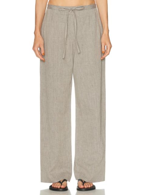 Loulou de Saison Clark Loose Fit Elastic Waist Pant