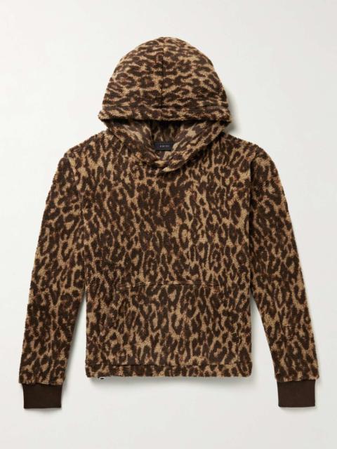 AMIRI Leopard-Print Fleece Hoodie
