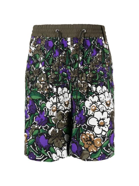 floral-print Bermuda shorts