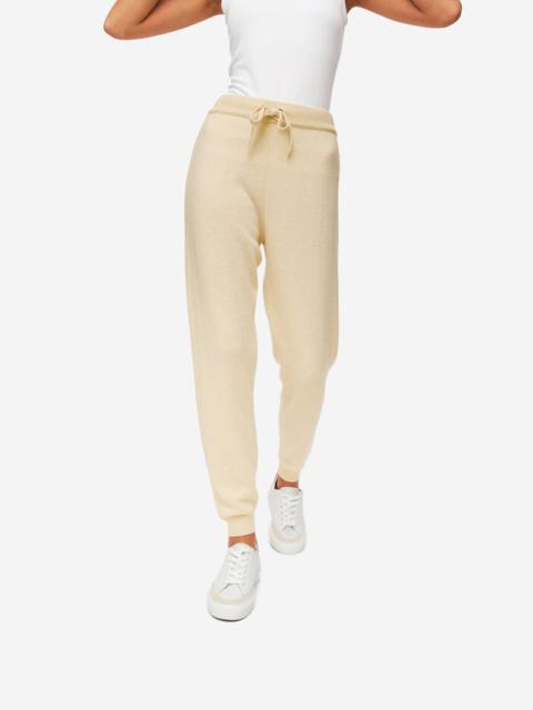 Derek Rose Women's Track Pants Daphne Cashmere Cream