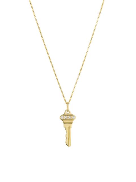 ROBERTO COIN Women's Key 18K Yellow Gold & 0.05 TCW Diamond Necklace - Yellow Gold