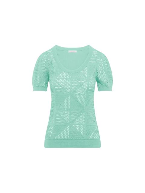 See by Chloé PUFF-SLEEVE KNIT BLOUSE
