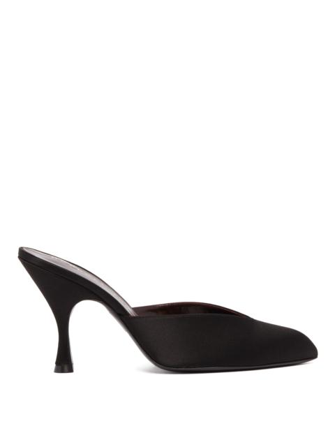 herbert levine Black Sitting Pretty Satin Mules