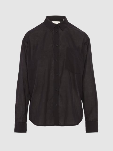 7 For All Mankind Classic Button Up Shirt in Black