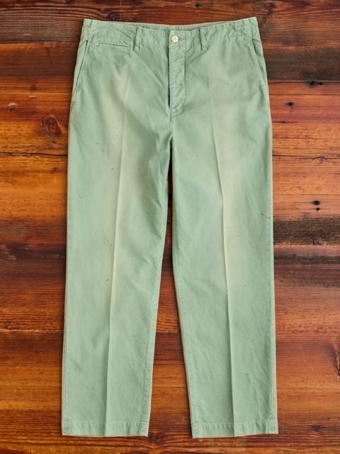 visvim Damaged Field Chino Pants in Green