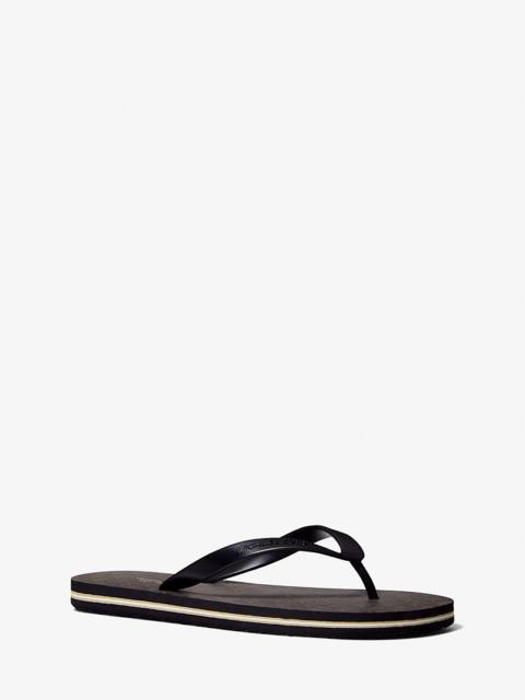 MICHAEL KORS Travis Logo Flip-Flop