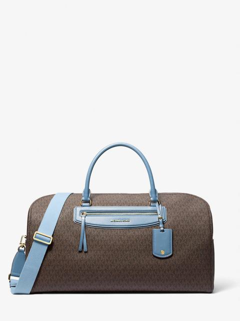 MICHAEL KORS Jet Set Travel Extra-Large Signature Logo Weekender Bag