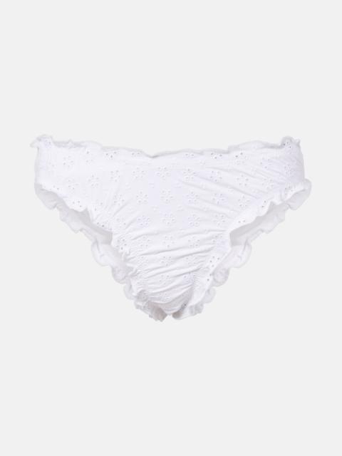 Polo Ralph Lauren Broderie anglaise ruffled bikini bottoms