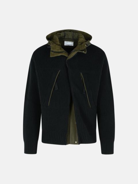 BLACK WOOL BLEND JACKET