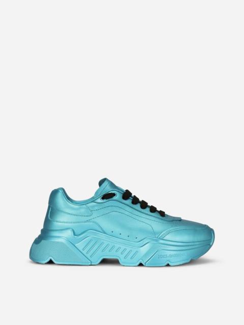 Dolce & Gabbana Foiled-effect calfskin nappa Daymaster sneakers