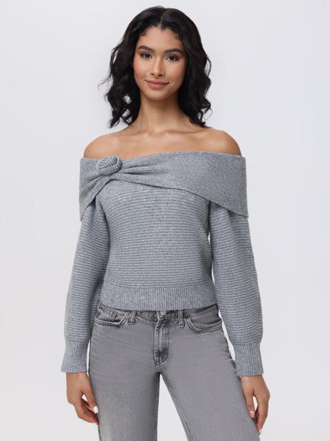525 america Elizabeth: Off The Shoulder Rosette Sweater
