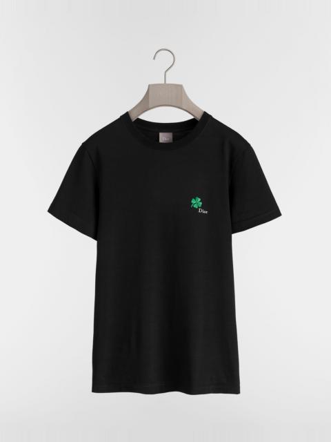 Dior T-Shirt with Dior Clover Embroidery, Regular Fit