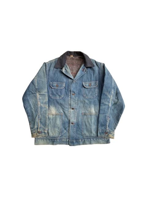 Other brands Vintage 60s 70s Blanket Lined Denim Chore Coat
