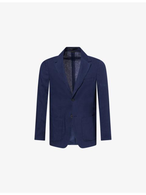 Sunspel Single-Breasted Linen Blazer
