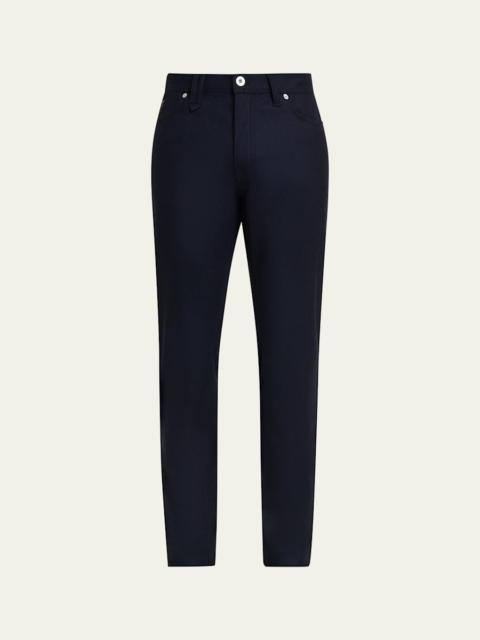 Brioni Men's Meribel Wool Flannel 5-Pocket Pants