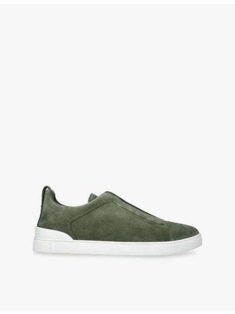 ZEGNA Triple Stitch Suede Trainers