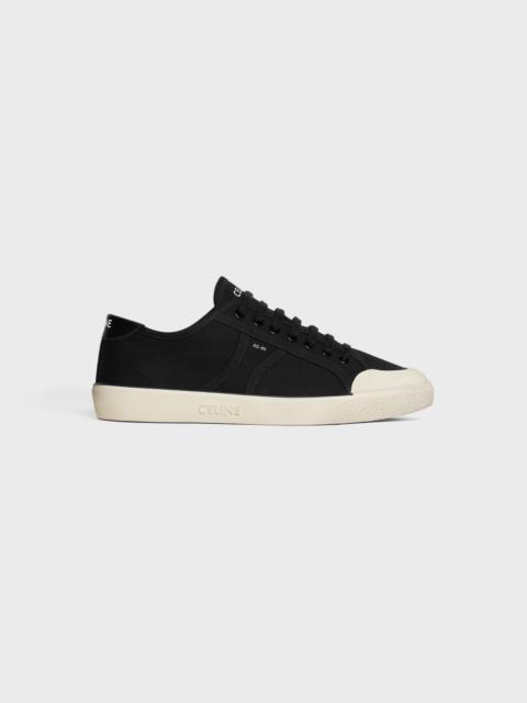 CELINE CELINE ALAN AS-01 LOW LACE-UP SNEAKER in CANVAS AND CALFSKIN