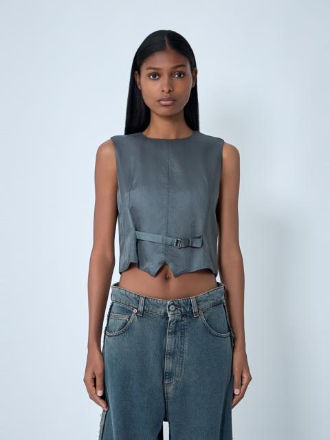 MM6 Maison Margiela Satin Waistcoat