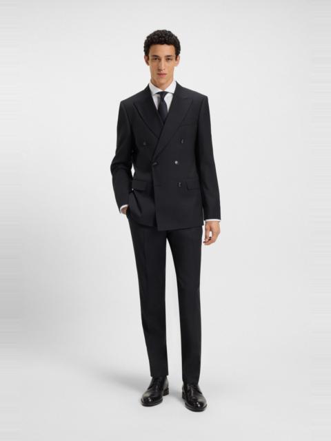 BOSS SLIM-FIT TWO-PIECE SUIT IN PINSTRIPE VIRGIN WOOL