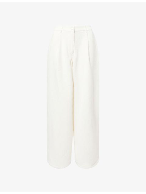 SAMSØE SAMSØE Saharper Pleat Cotton-Blend Trousers