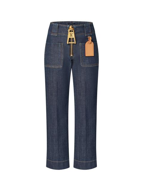 Louis Vuitton XXL Zipper Straight-Cut Jeans