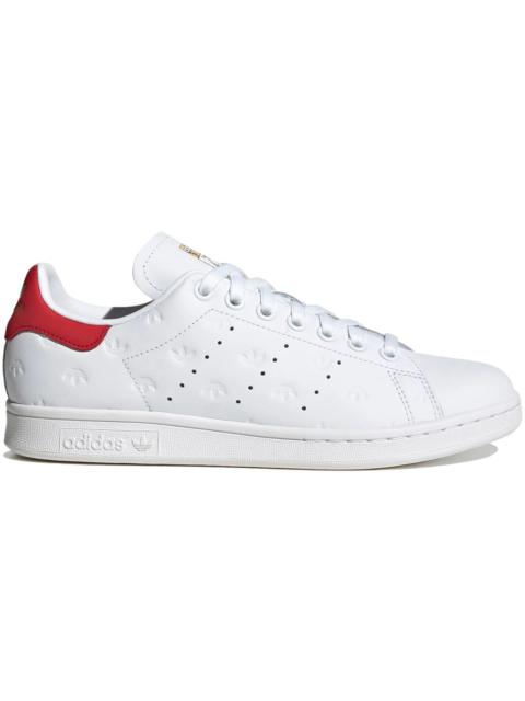 adidas Stan Smith All Over Trefoil White Better Scarlet (Women's)