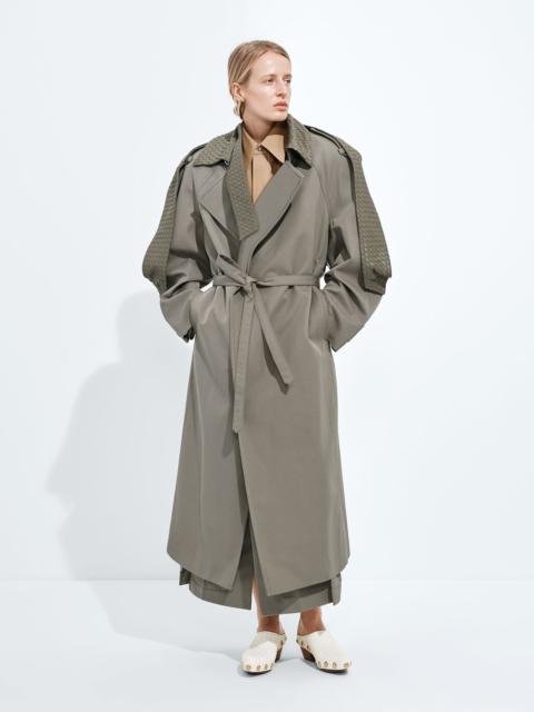 Bottega Veneta Cotton and Silk Gabardine Trench
