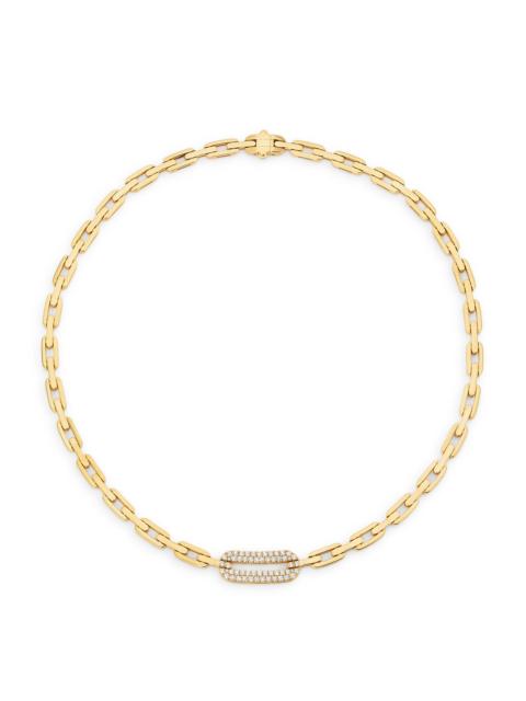 ROBERTO COIN Women's Navarra 18K Yellow Gold & 0.94 TCW Diamond Chain Necklace - Yellow Gold