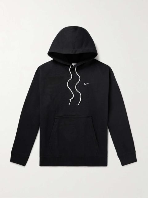 Nike Solo Swoosh Logo-Embroidered Cotton-Blend Jersey Hoodie