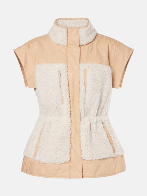 ULLA JOHNSON Shiloh quilted faux shearling vest