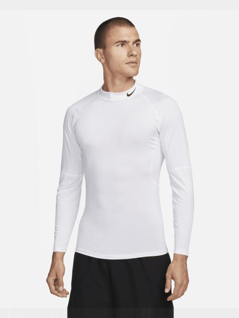 Nike Pro Men's Dri-FIT Fitness Mock-Neck Long-Sleeve Top