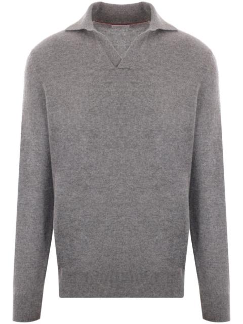 cashmere polo jumper