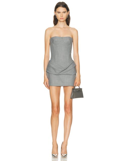 ALEX PERRY Longline Cupped Corset Mini Dress