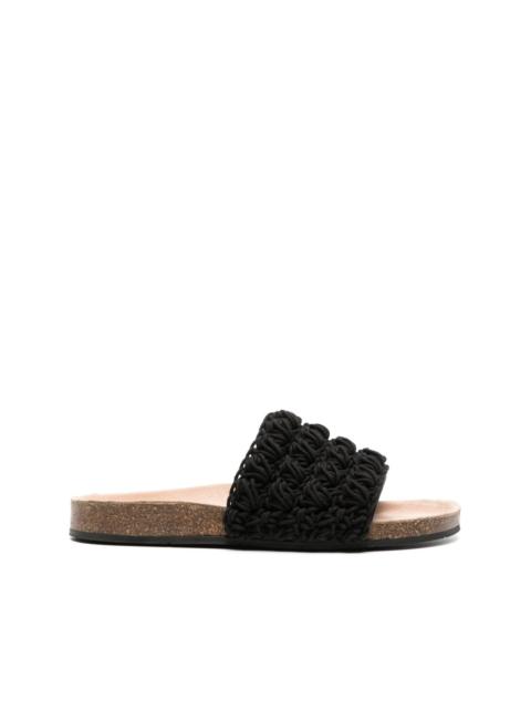 JW Anderson crochet-detailed slides