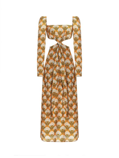Agua by Agua Bendita Cuarzo Semilla Otoño Maxi Dress
