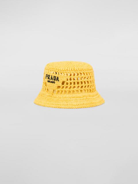 Prada Raffia bucket hat