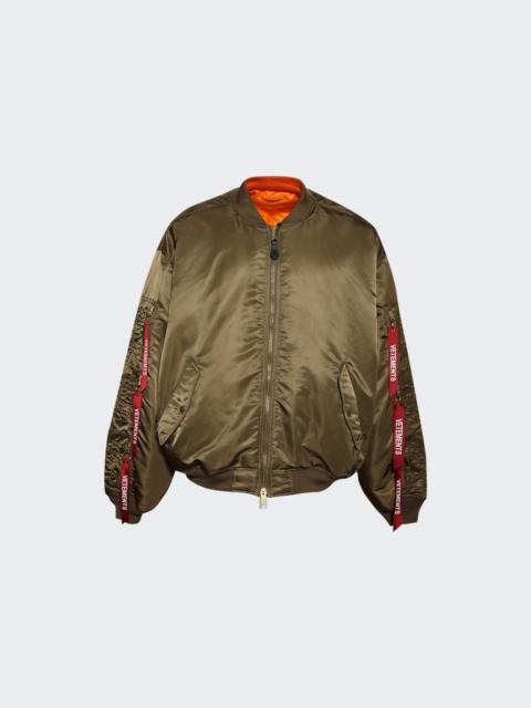 VETEMENTS Cargo Bomber Jacket Green