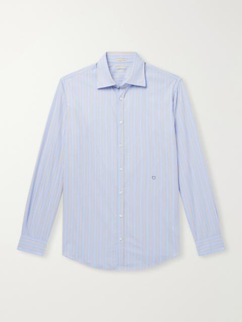 massimo alba Genova Striped Cotton-Poplin Shirt