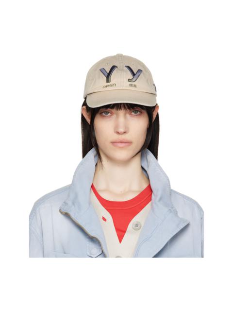 OPEN YY Brown Cotton Ball Cap OPEN YY