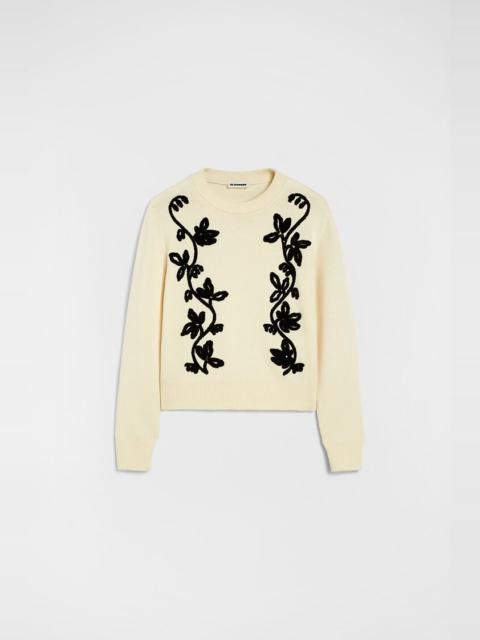 Jil Sander Wool Embroiderd Sweater