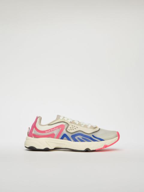 Acne Studios Trail sneakers white/blue/pink