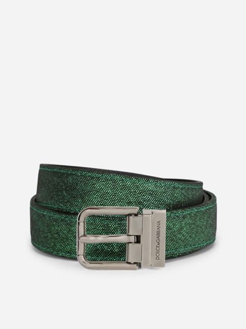 Dolce & Gabbana Foiled calfskin belt