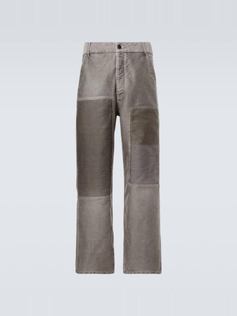 visvim Pastoral striped cotton wide-leg pants