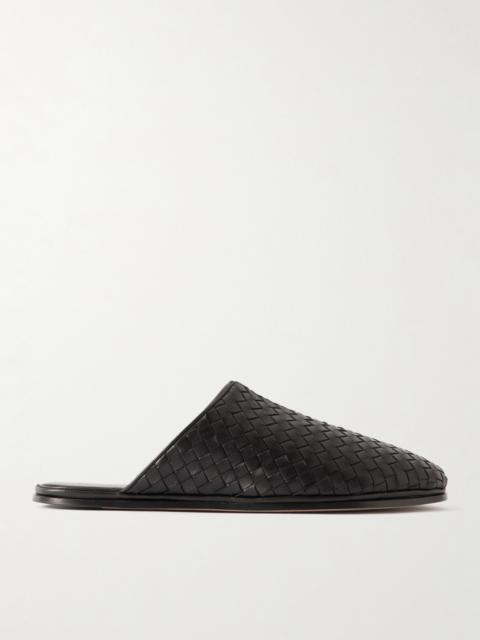 Bottega Veneta Intrecciato Leather Slippers