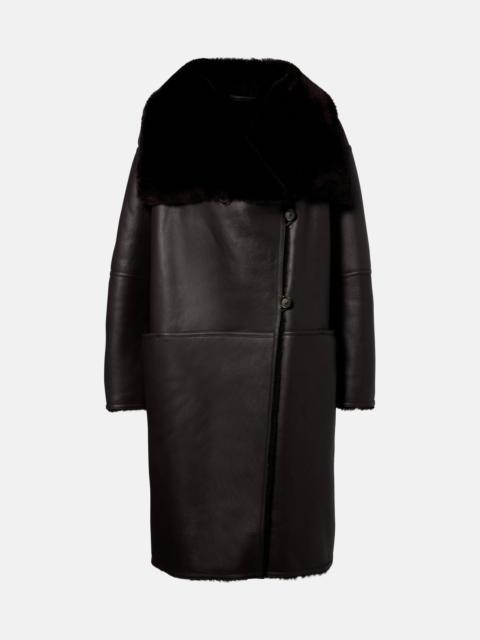 TOTEME Shearling-lined leather coat