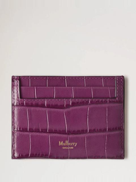 Mulberry Credit Card Slip Orchid Bloom Shiny Small Croc