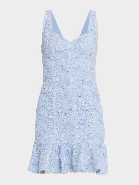 GENERATION LOVE Celena Two-Tone Lace Mini Dress