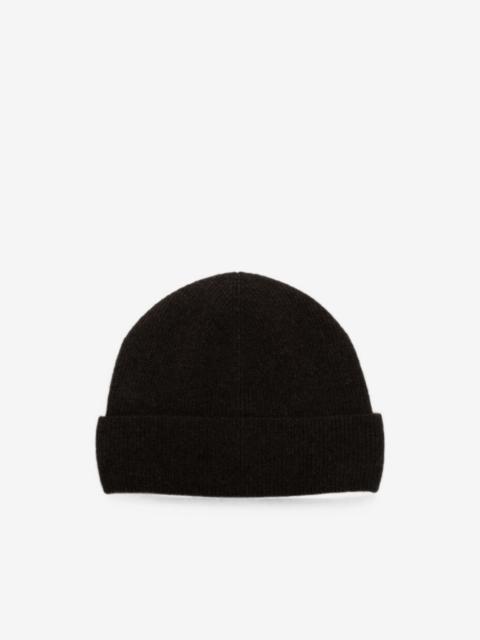 Sandro ribbed-knit cashmere beanie hat