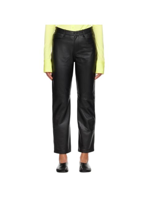 Proenza Schouler Black Proenza Schouler White Label Straight Leather Pants