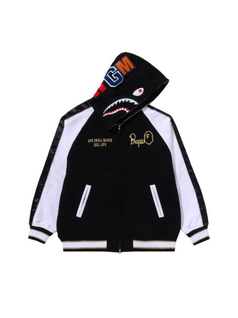 BAPE Souvenir Shark Zip Hoodie 'Black'